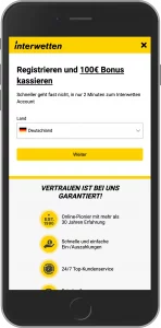 Interwetten Casino Registrierung Schritt 2