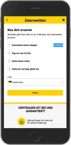 Interwetten Casino Registrierung Schritt 3