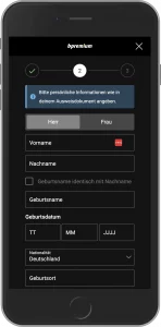 bpremium Registrierung Schritt 3