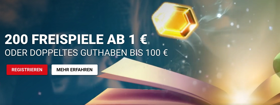 SlotMagie 200 Freispiele für 1 Euro