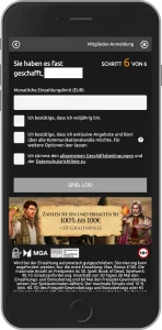 Knightslots Registrierung Schritt 6