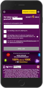 SlotsMagic Registrierung abschließen