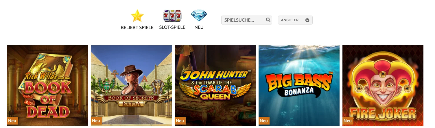 KnightSlots Spiele