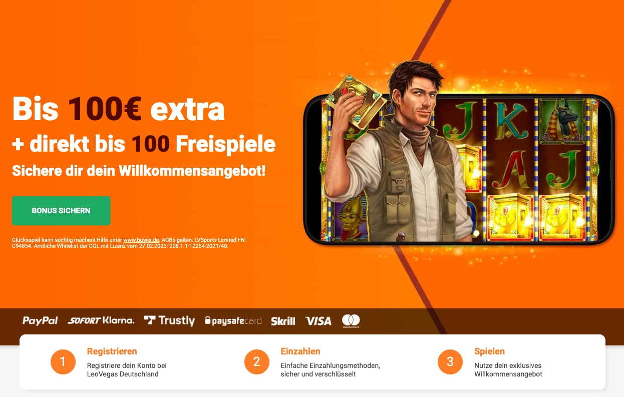LeoVegas Casino Bonus ohne Umsatzbedingungen