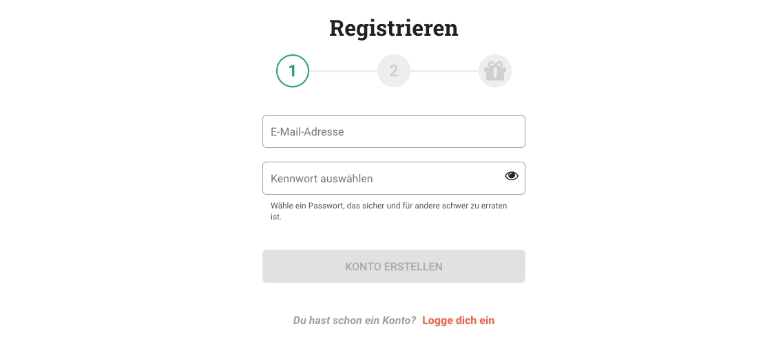 LeoVegas Registrierung