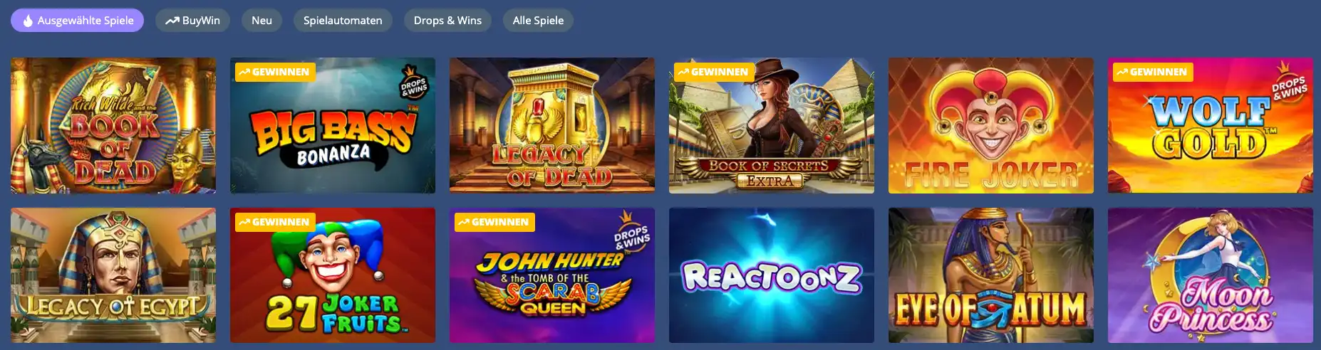 Die beliebtesten Slots bei Jackie Jackpot