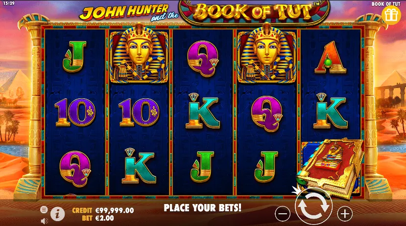 Der John Hunter and the Book of Tut Slot