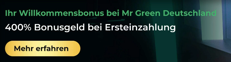 Mr Green 400% Bonus