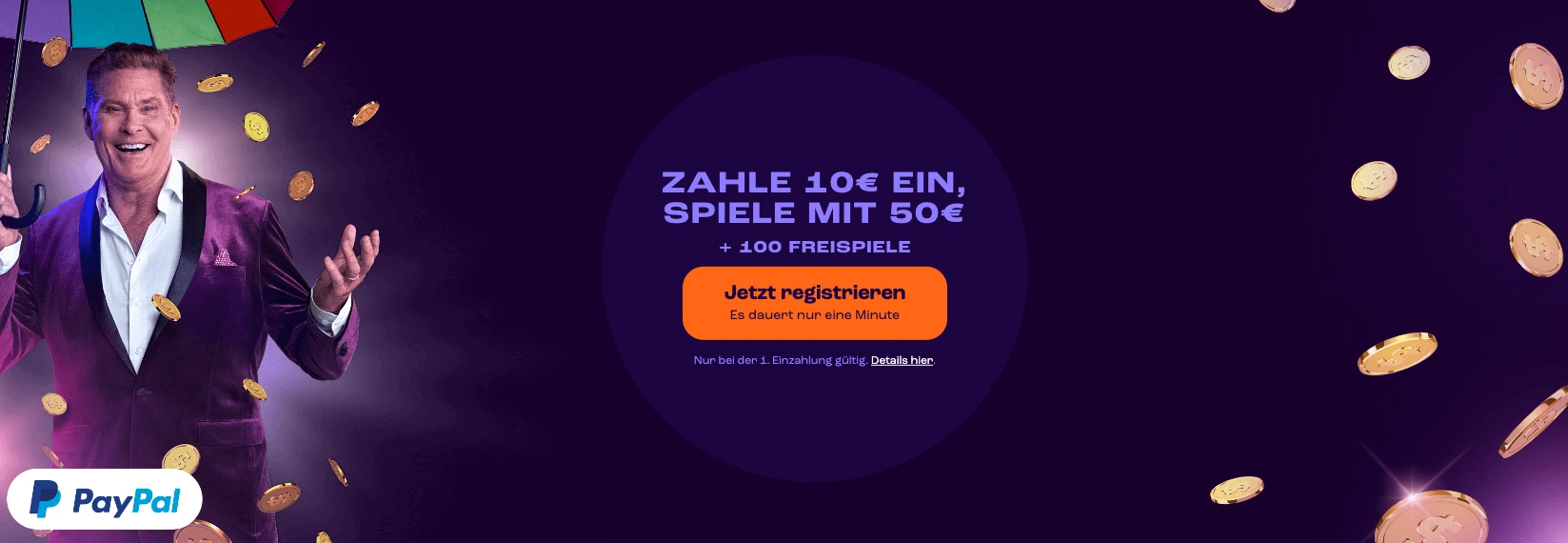 Wheelz 10€ einzahlen mit 50€ spielen